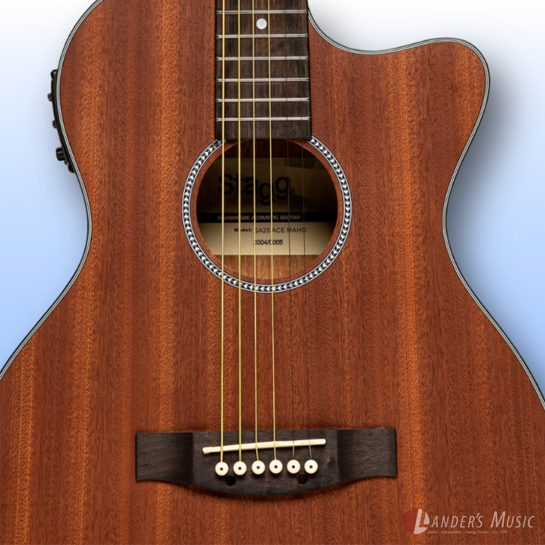 Stagg SA25-ACE Mahogany Electric/Acoustic Guitar