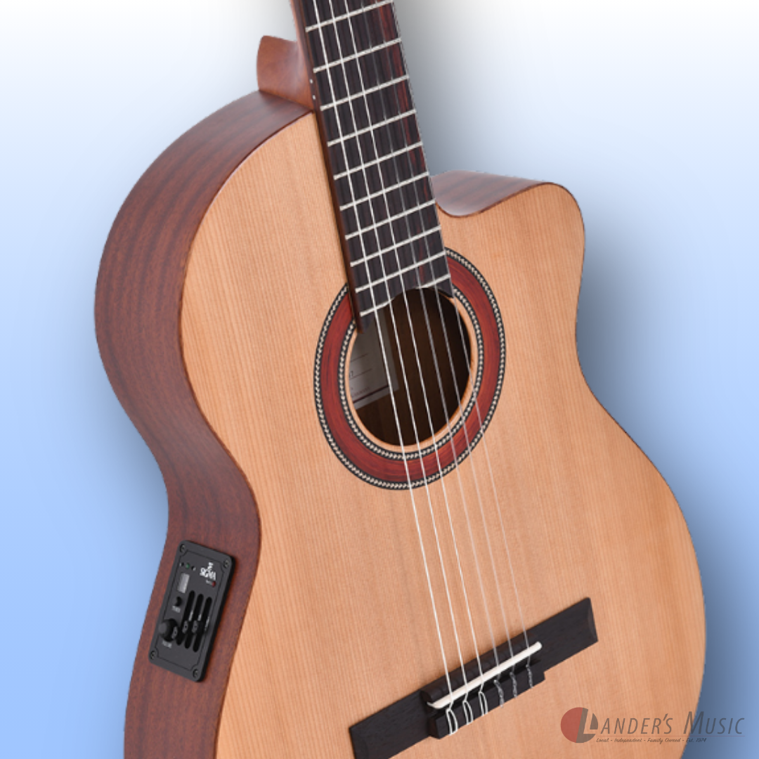 Sigma CTMC-2E Full Size Acoustic/Electric Nylon String Guitar