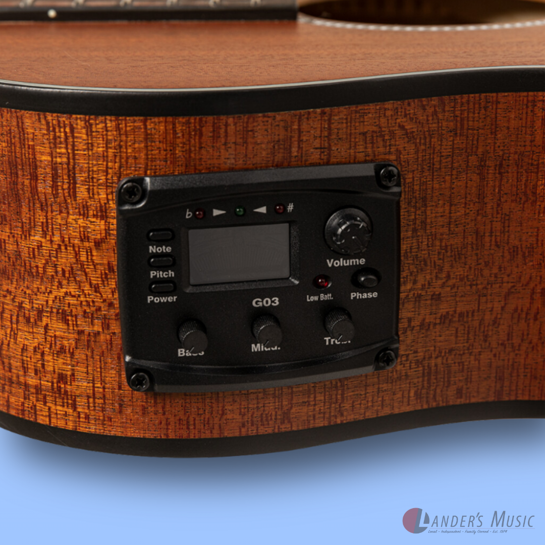 Stagg SA25-ACE Mahogany Electric/Acoustic Guitar