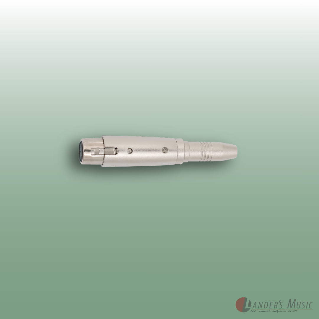 XLR (F) to 6.3 Mono Socket (F) Adaptor