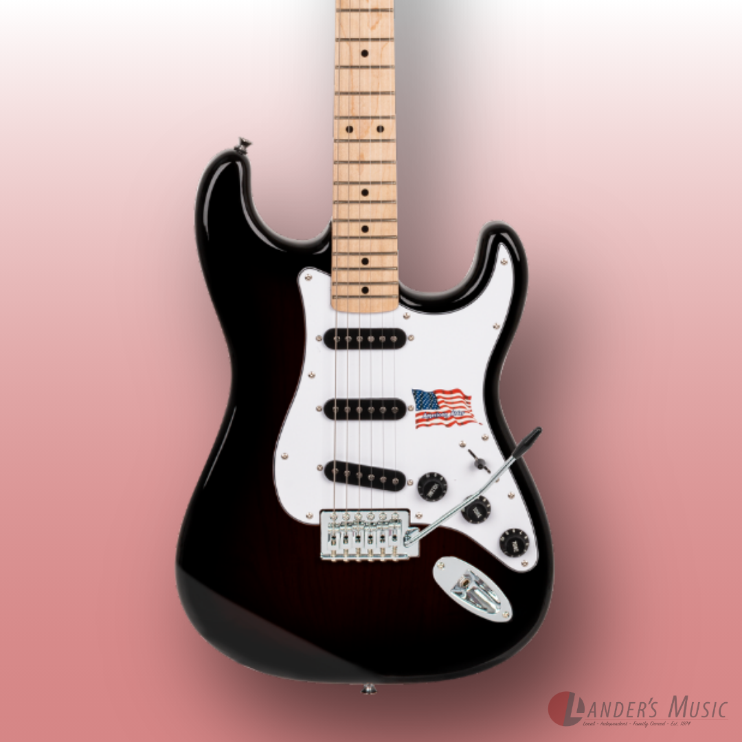 SX Alder Black Electric Guitar
