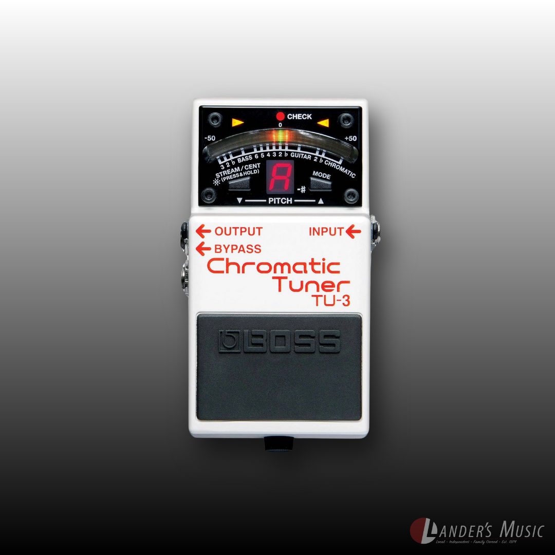 boss tu-3 pedal tuner Boss TU-3 Chromatic Tuner Pedal – Lander's Music Store