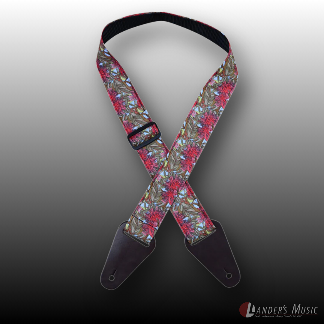 Colonial Leather Aboriginal Art Guitar Straps