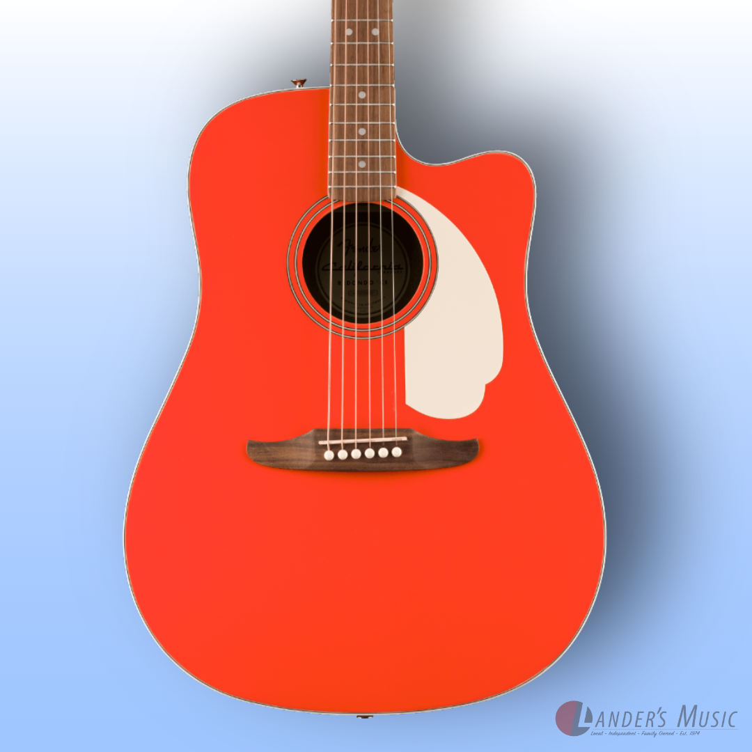 Fender California Standard Redondo Fiesta Red Electric/Acoustic Guitar