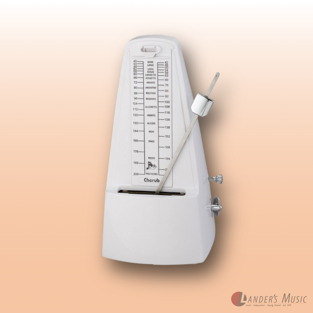Cherub WSM305W White Analog Metronome