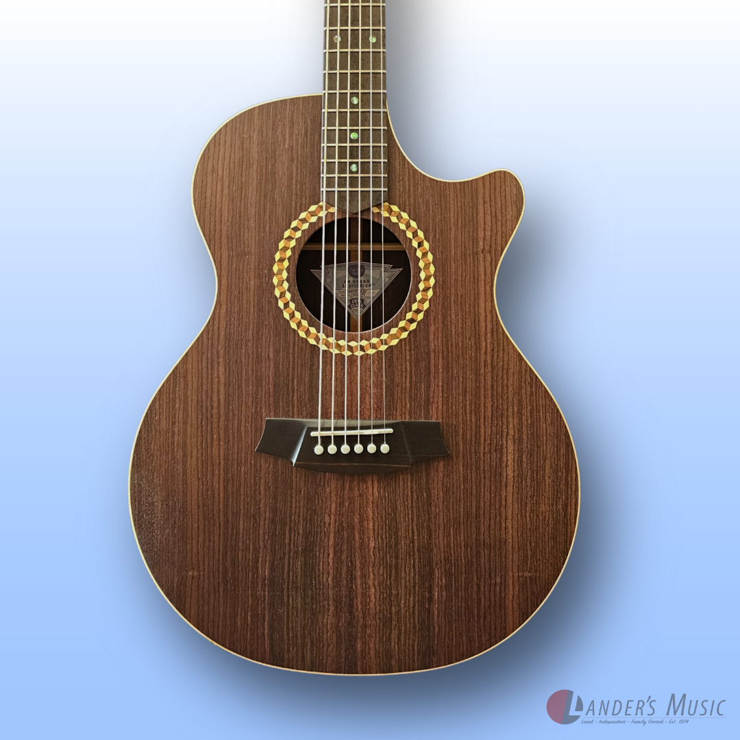 Cole Clark Studio Recording Angel 2 Rosewood Electric/Acoustic Guitar With Hard Case
