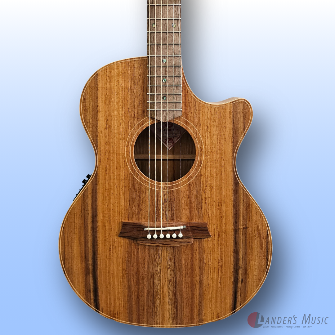 Cole Clark Thinline II Blackwood Electric/Acoustic Guitar with Hard Case