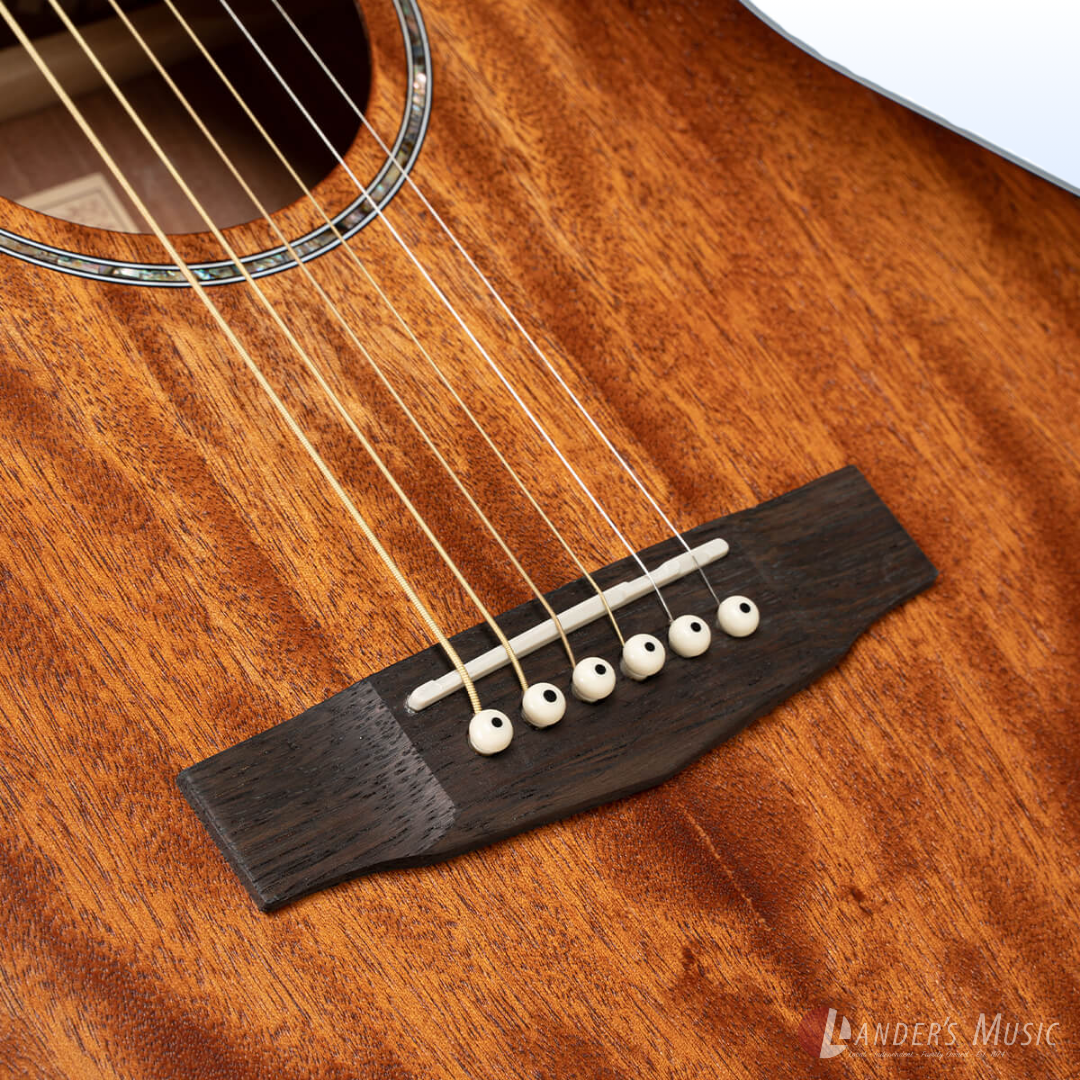 Cort Grand Regal Series GA-MEDX Open Pore Mahogany Auditorium Electric/Acoustic Guitar