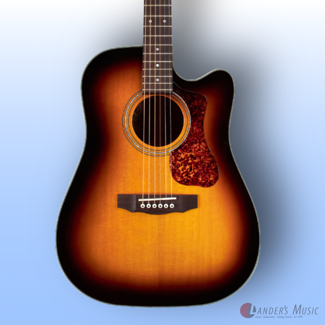 Guild Westerly Collection D-140CE Antique Burst With Deluxe Bag