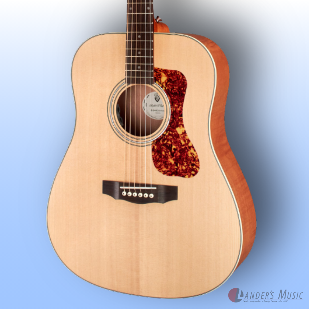 Guild Westerly Collection Archback D-240E Limited Flamed Mahogany Acoustic Guitar With Deluxe Bag