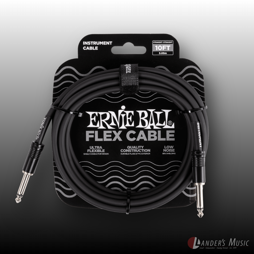 Ernie Ball Flex Straight/Straight 10ft Instrument Cable