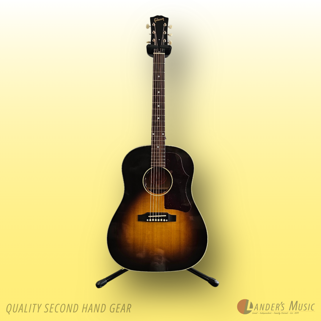 Second Hand - Gibson J-45 Vintage Sunburst Electric/Acoustic Guitar With Case