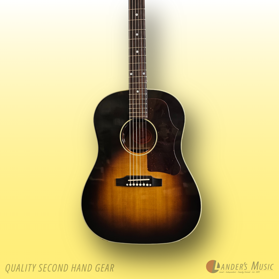 Second Hand - Gibson J-45 Vintage Sunburst Electric/Acoustic Guitar With Case