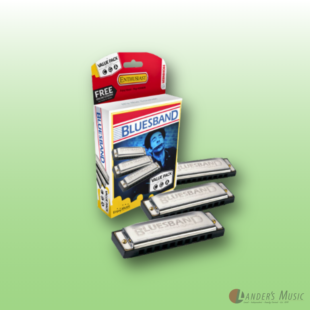 Hohner 3 Piece Blues Band Harmonica Value Pack