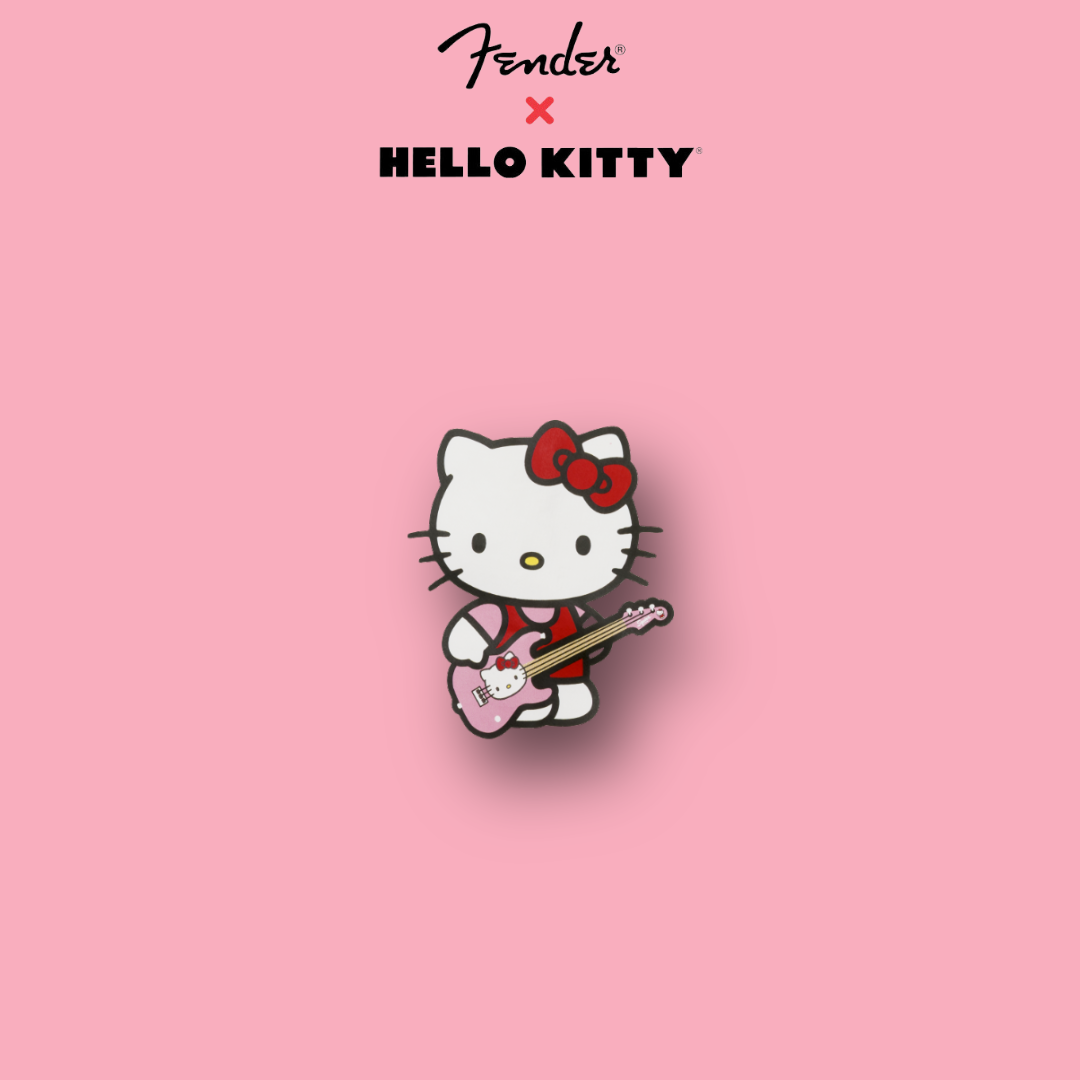 Fender Hello Kitty White Sleeve Logo Hoodie XL
