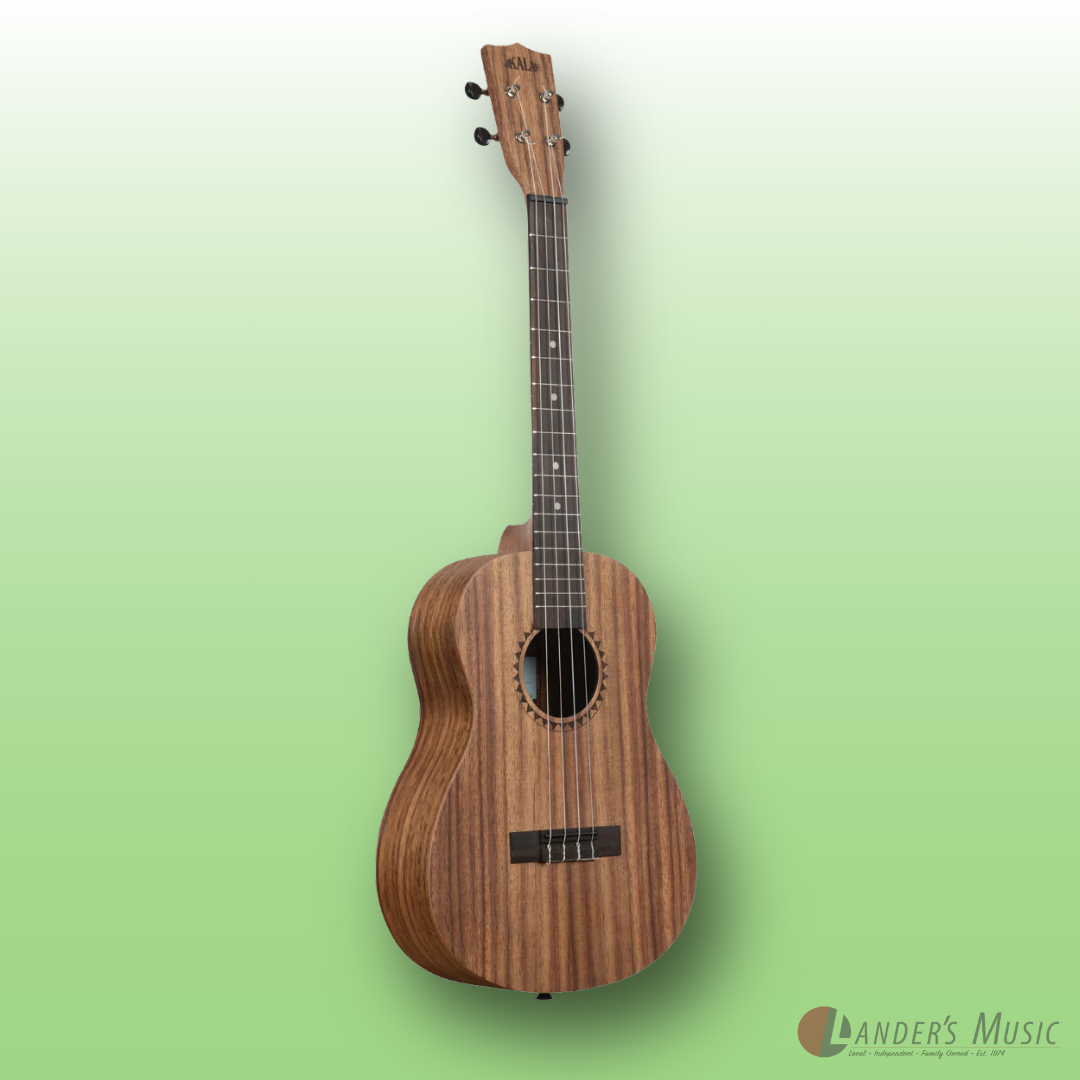 Kala Teak KA-TEAK-BE Baritone Electric Ukulele With Bag