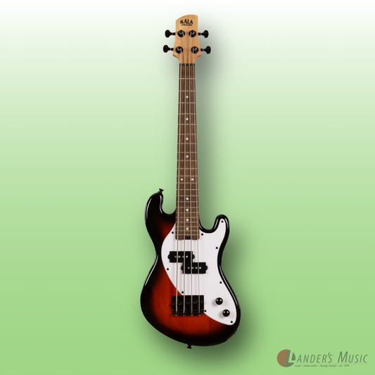 Kala Solid Body Sunburst 4-String Electric U-Bass with Bag