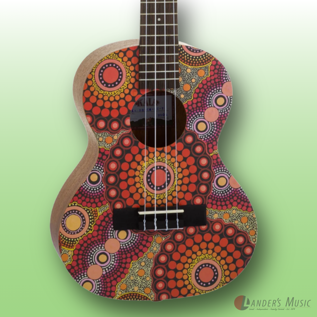 Kala Desert Storylines "Sunburnt Country" by Chantelle Mulladad Tenor Ukulele with Bag