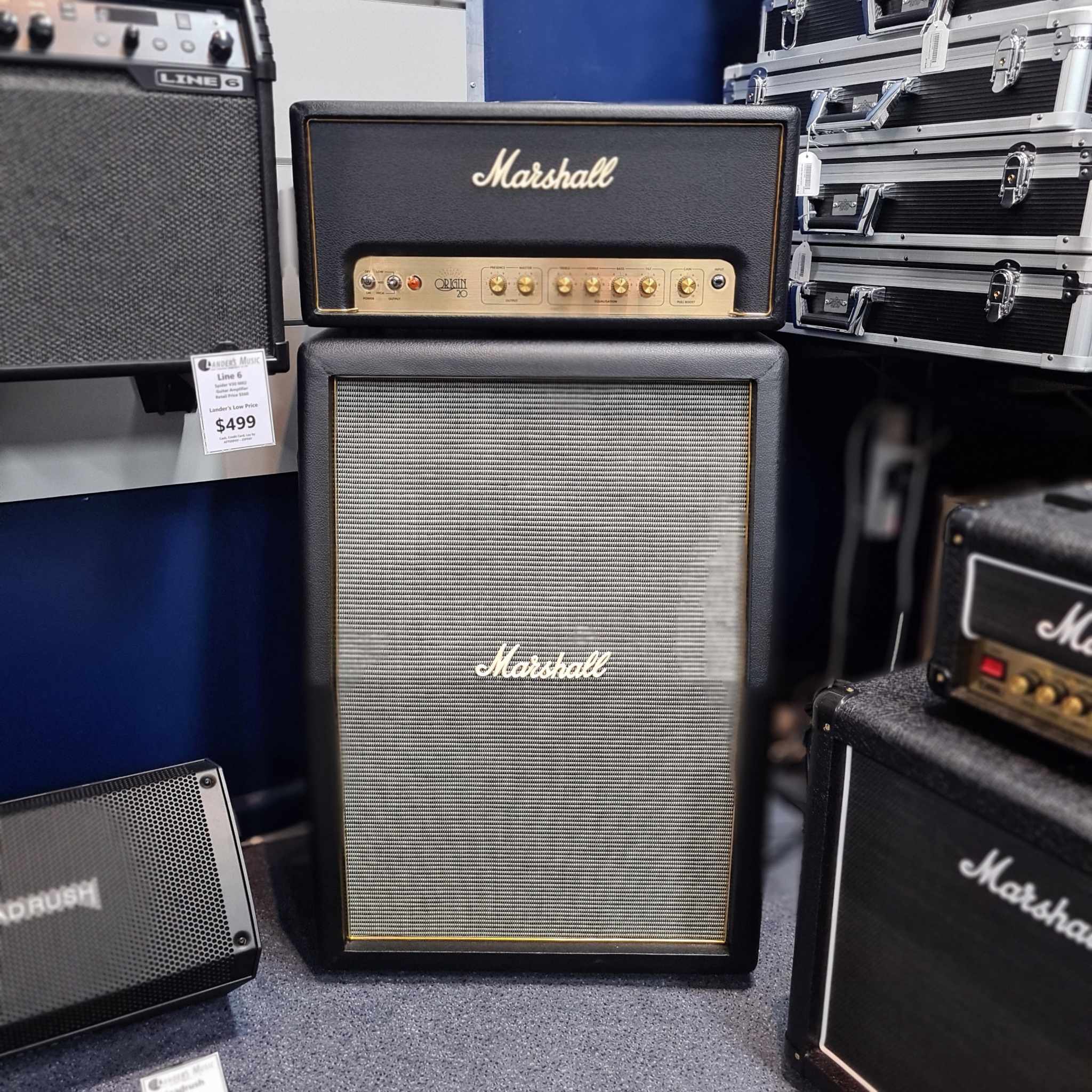 Marshall origin 20 head deals and cab