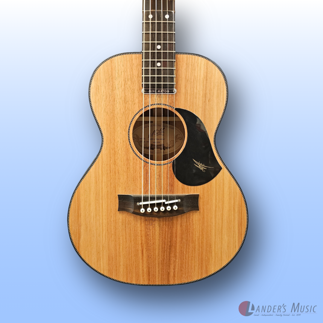 Maton EMBW-6 Blackwood Mini Maton Electric/Acoustic Guitar with Case