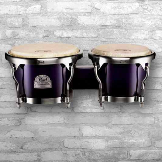 Pearl Primero Pro Series 7"+8.5" Purple Wood Bongos