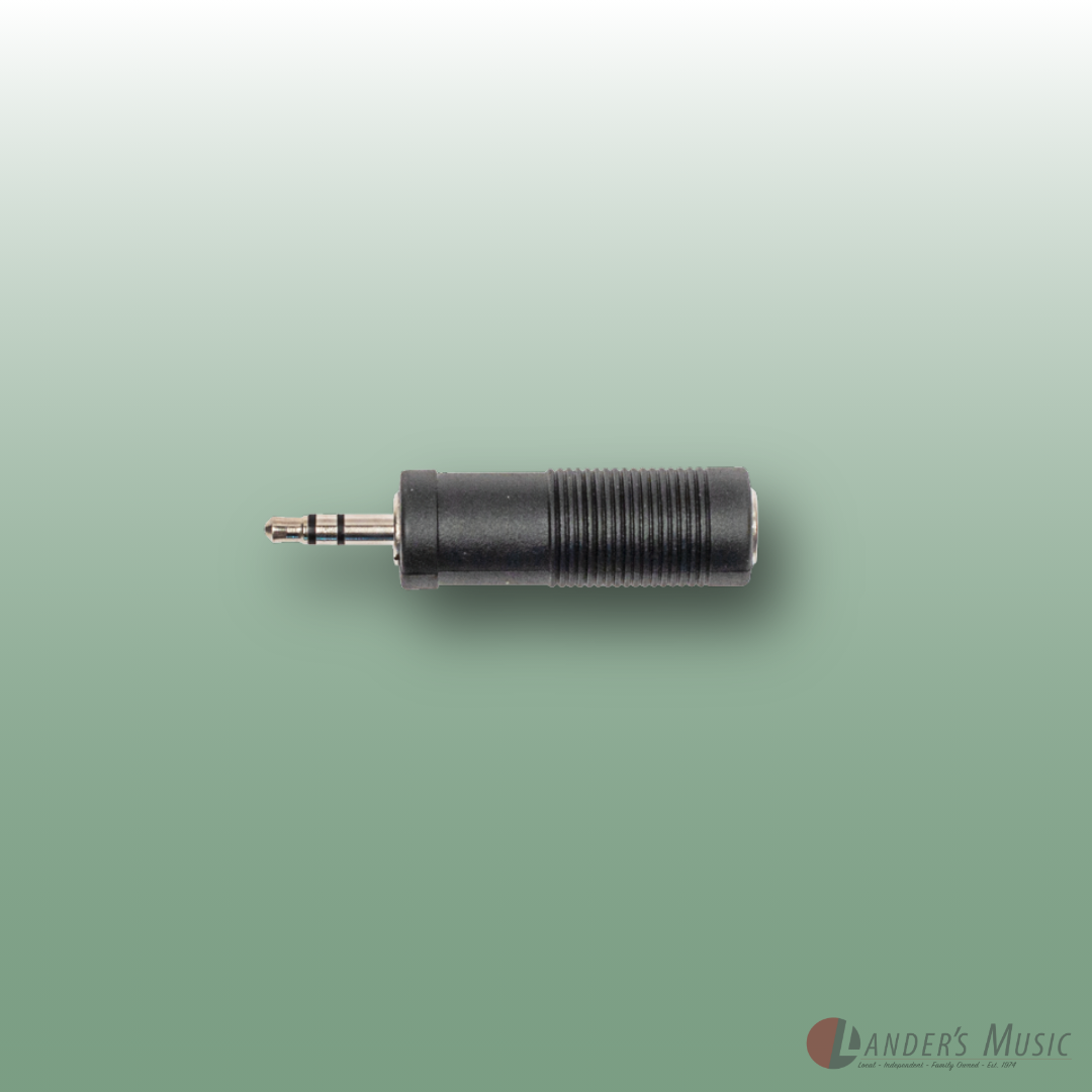 3.5 Stereo Jack Plug (M) To 6.3 Stereo Socket (F) Adaptor