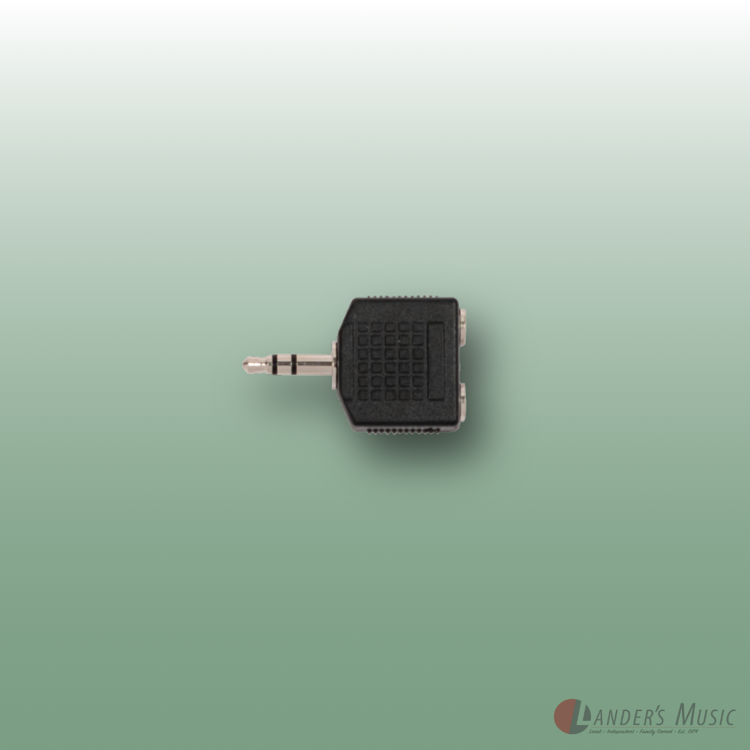 Carson 3.5 Stereo Jack Plug (M) To 2 X 3.5 Stereo Sockets (F) Adaptor