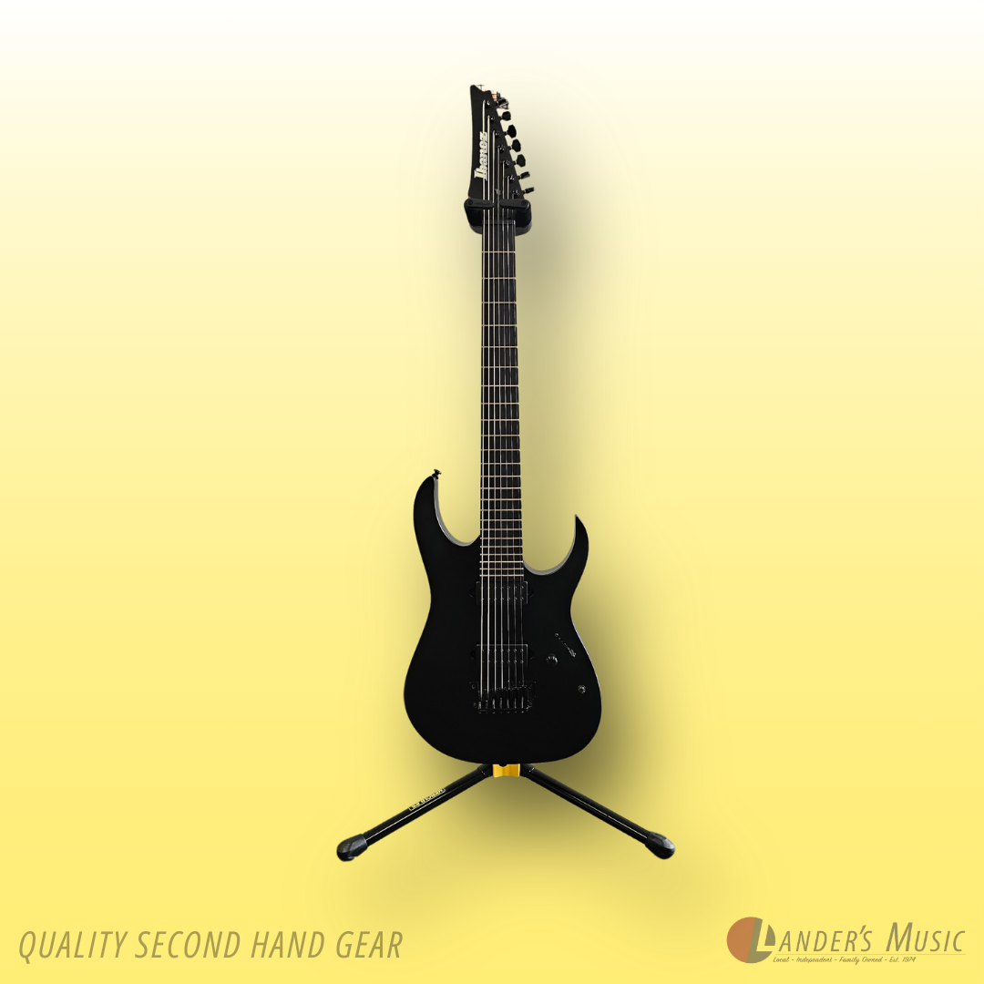 Second Hand - Ibanez RGIXL7 Black Flat 7 String Electric Guitar With Bag