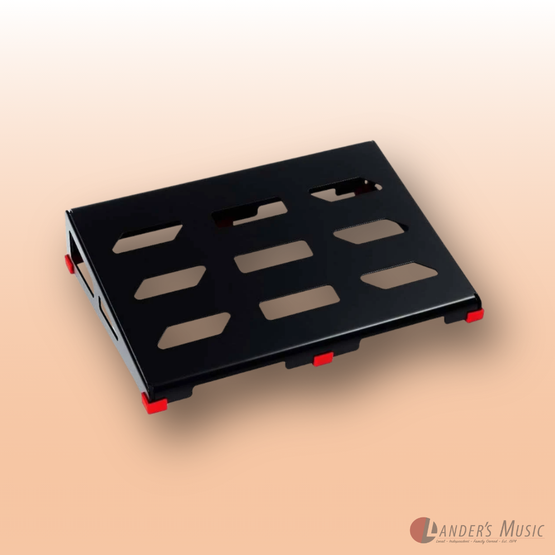 SX Aluminium Alloy Small Pedal Board on Incline with Carry Bag