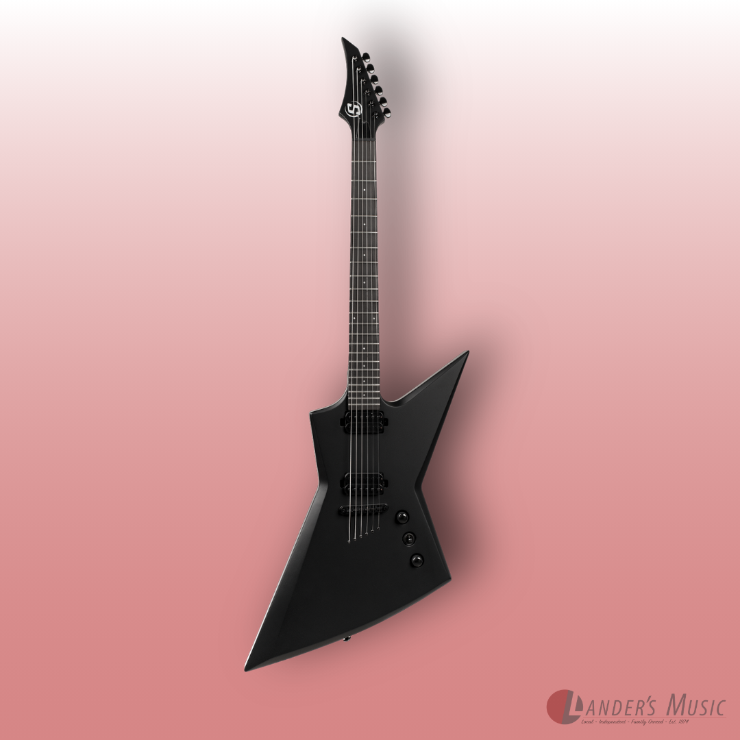 S by Solar EB4.6C Carbon Black Matte Electric Guitar