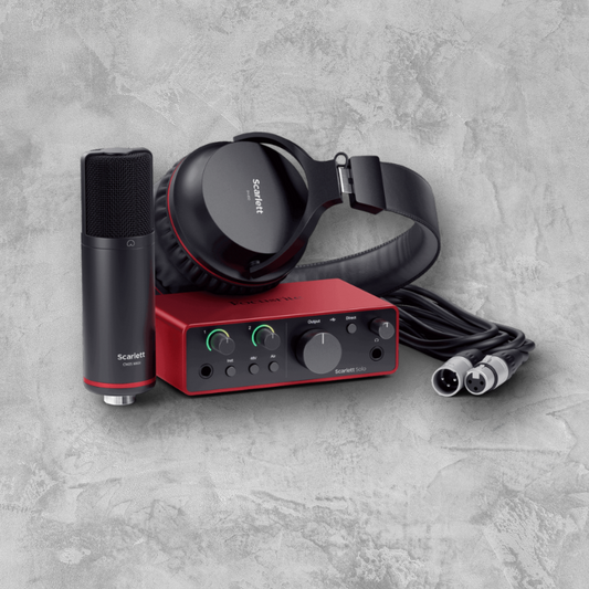 Focusrite Scarlett Solo 4th Generation Audio Interface Studio Pack