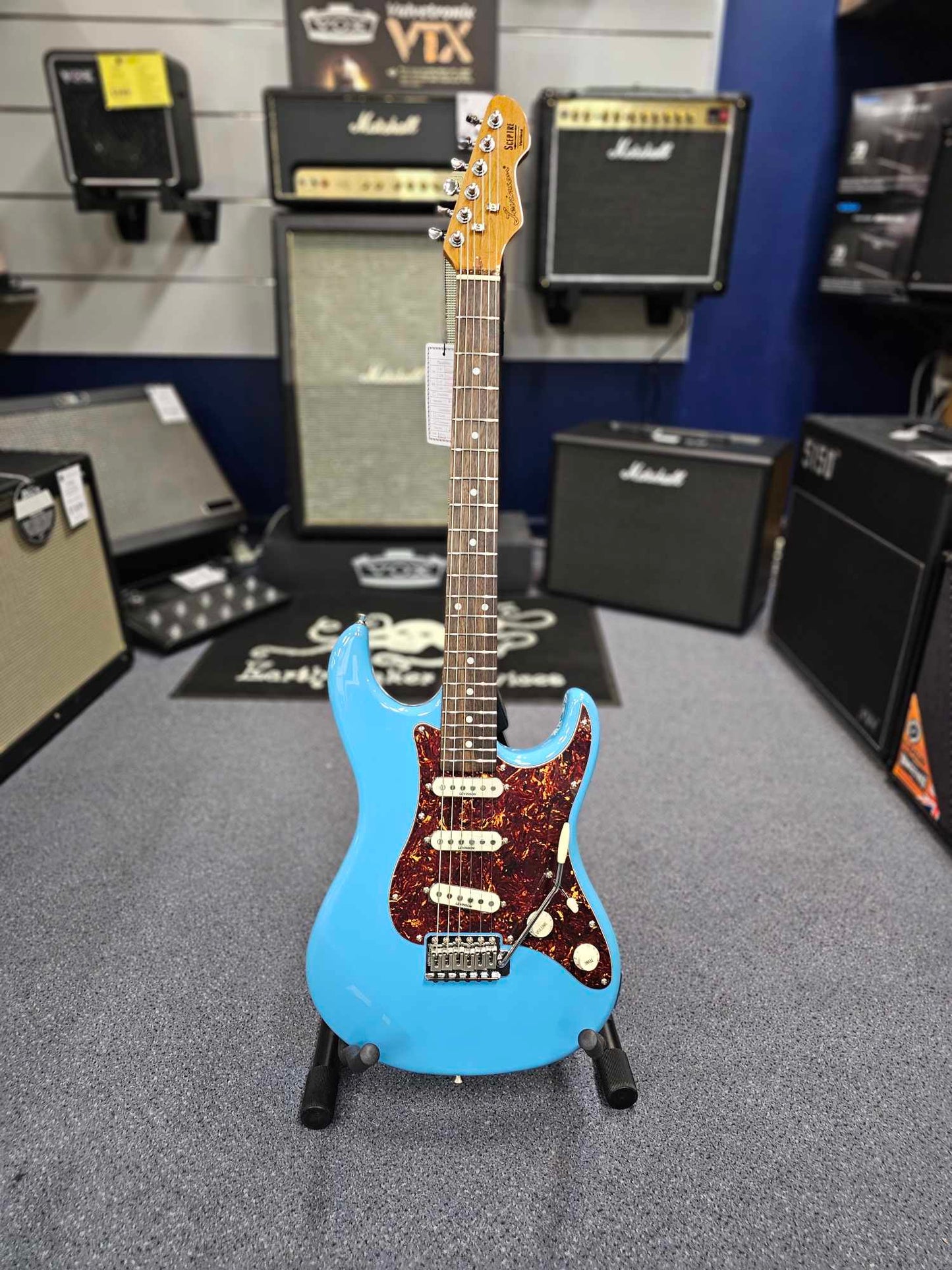 Sceptre by Levinson Ventana Standard Sonic Blue Electric Guitar