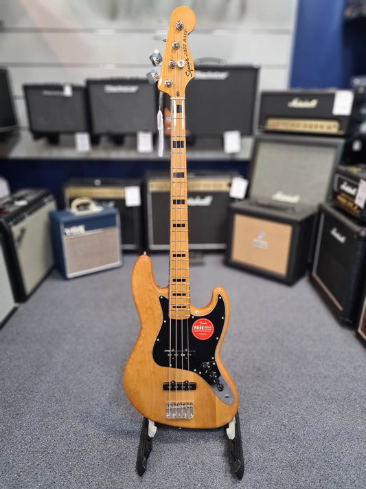 Squier Classic Vibe 70's Natural Jazz Bass Guitar