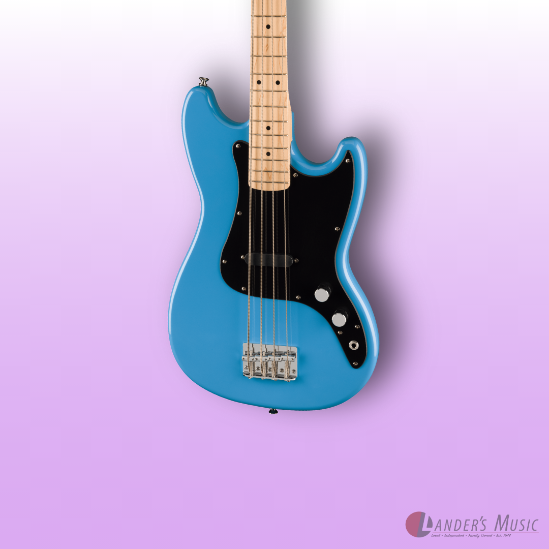 FSR Squier Sonic Series Bronco California Blue Short Scale Bass Guitar