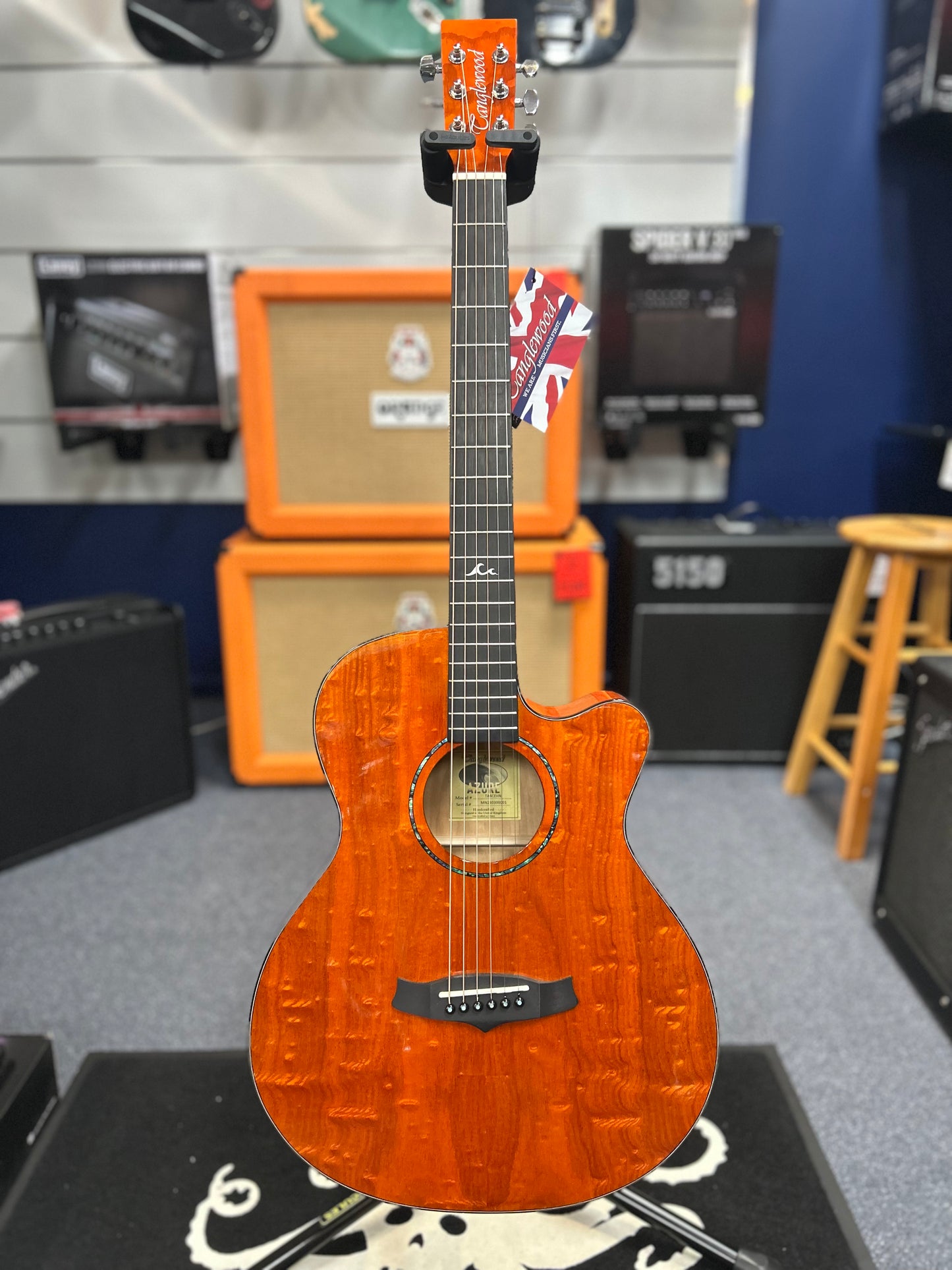 Tanglewood Azure Superfolk TA4-CE Shoreline Amber Gloss Acoustic/Electric Guitar