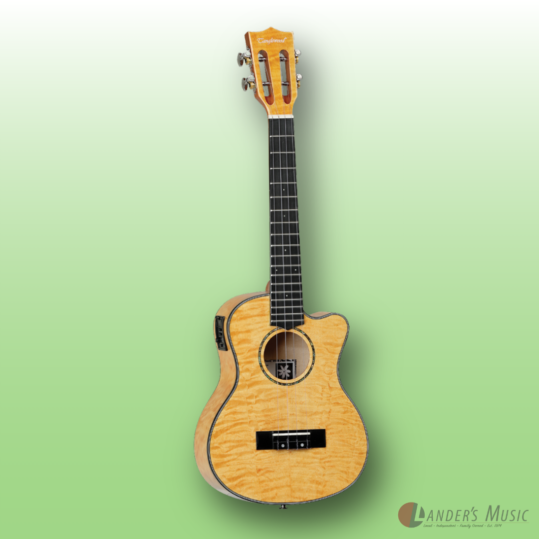 Tanglewood Tiare Series TUT30E Tennessee Honey Gloss Tenor Electric Ukulele With Gig Bag