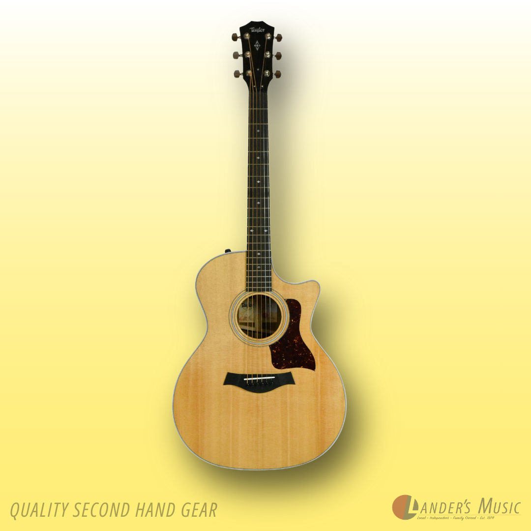 Second Hand - Taylor 414CE Spruce and Rosewood Electric/Acoustic Guitar with Hard Case