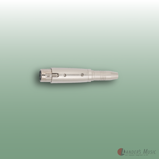 XLR (F) to 6.3 Mono Socket (F) Adaptor