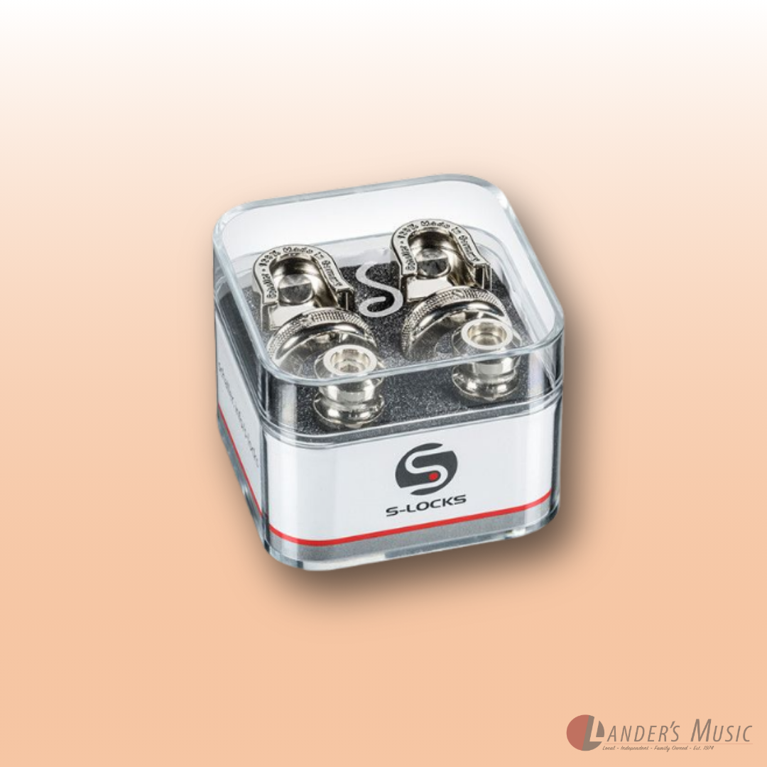 Schaller S-Lock Nickel Guitar Strap Locks