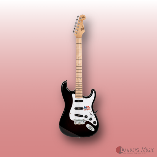 SX Alder Black Electric Guitar