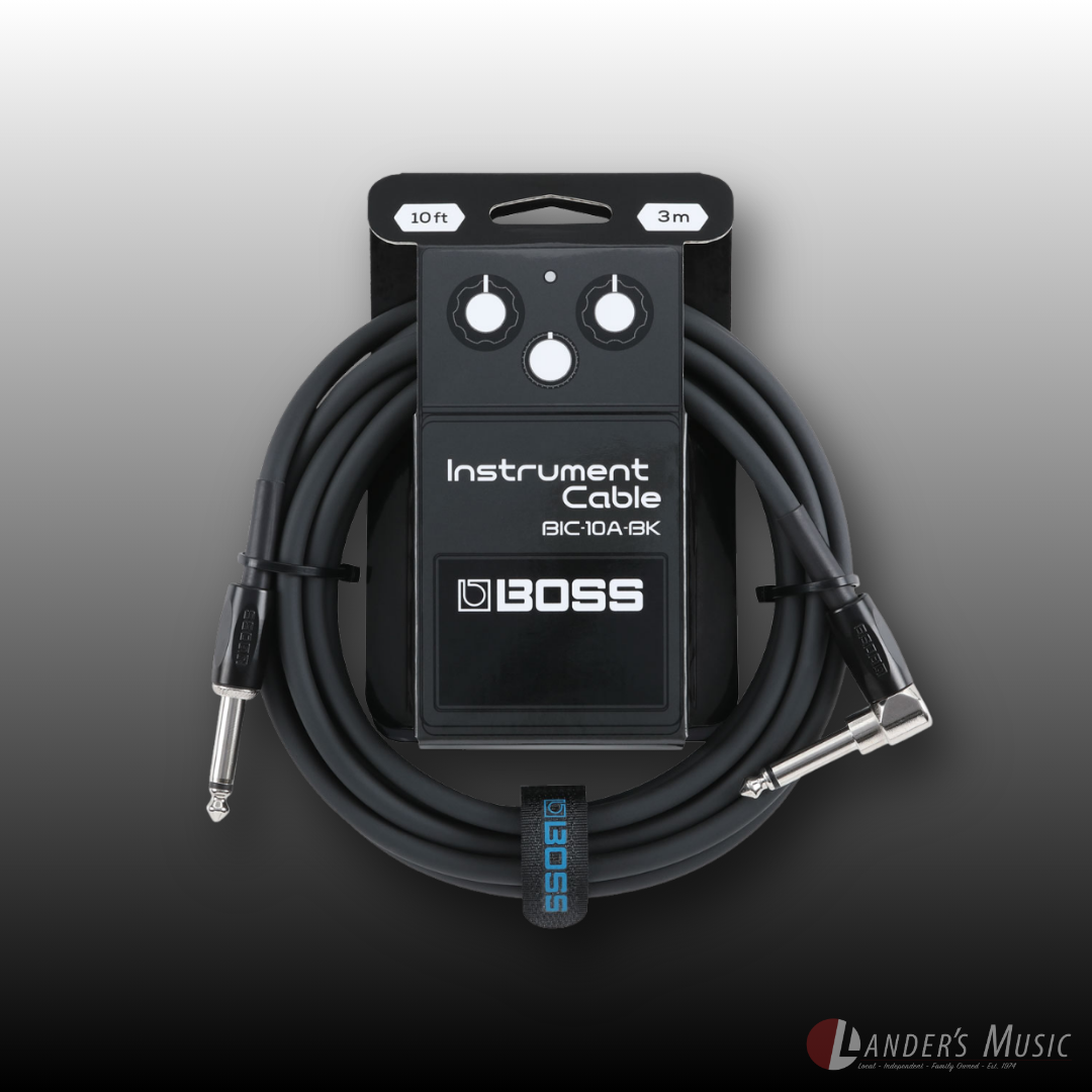 Boss 10ft Straight to Right Angled Colour Instrument Cables