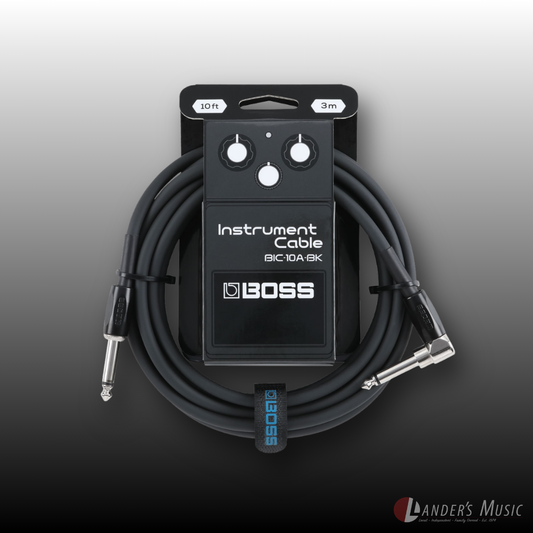 Boss 10ft Straight to Right Angled Colour Instrument Cables