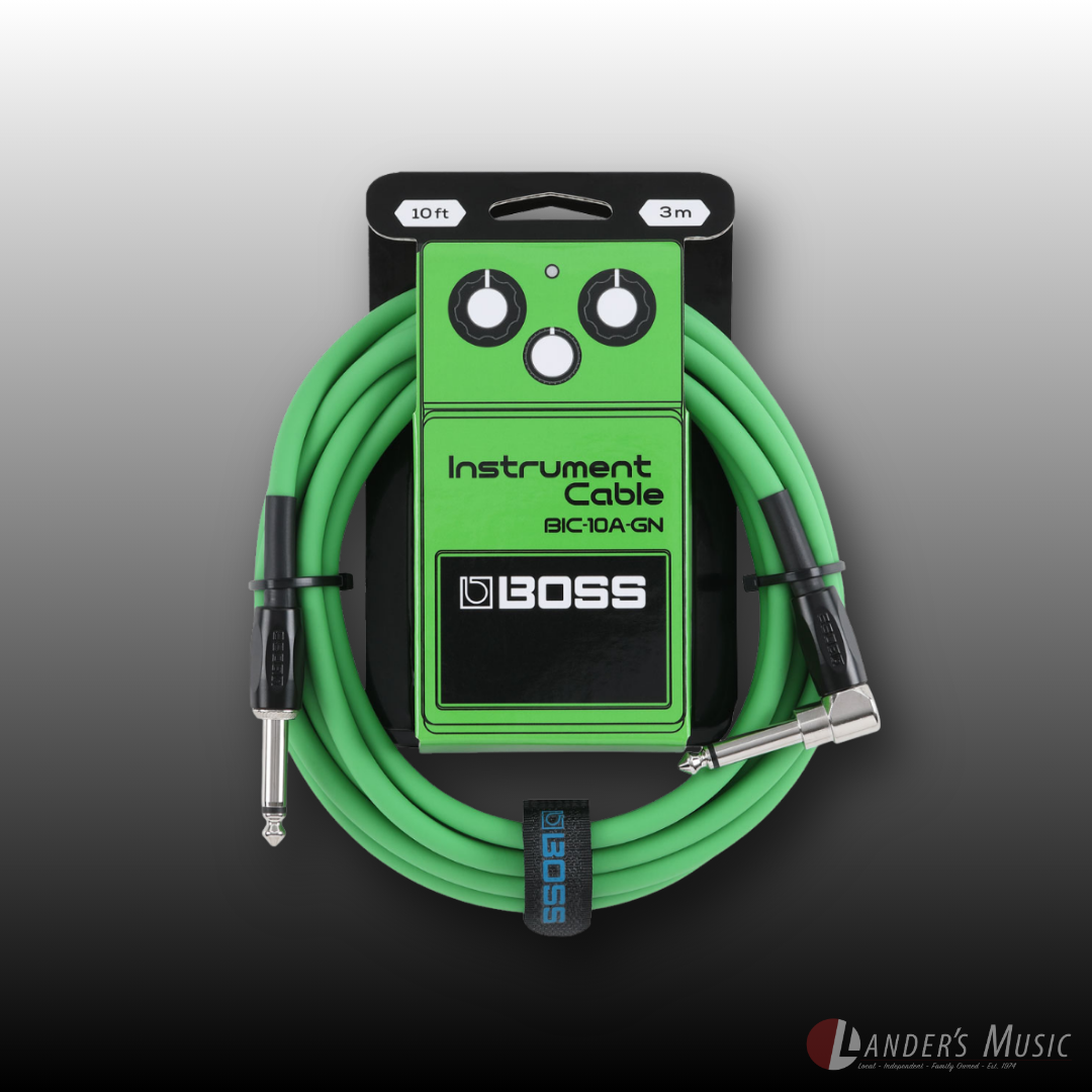 Boss 10ft Straight to Right Angled Colour Instrument Cables