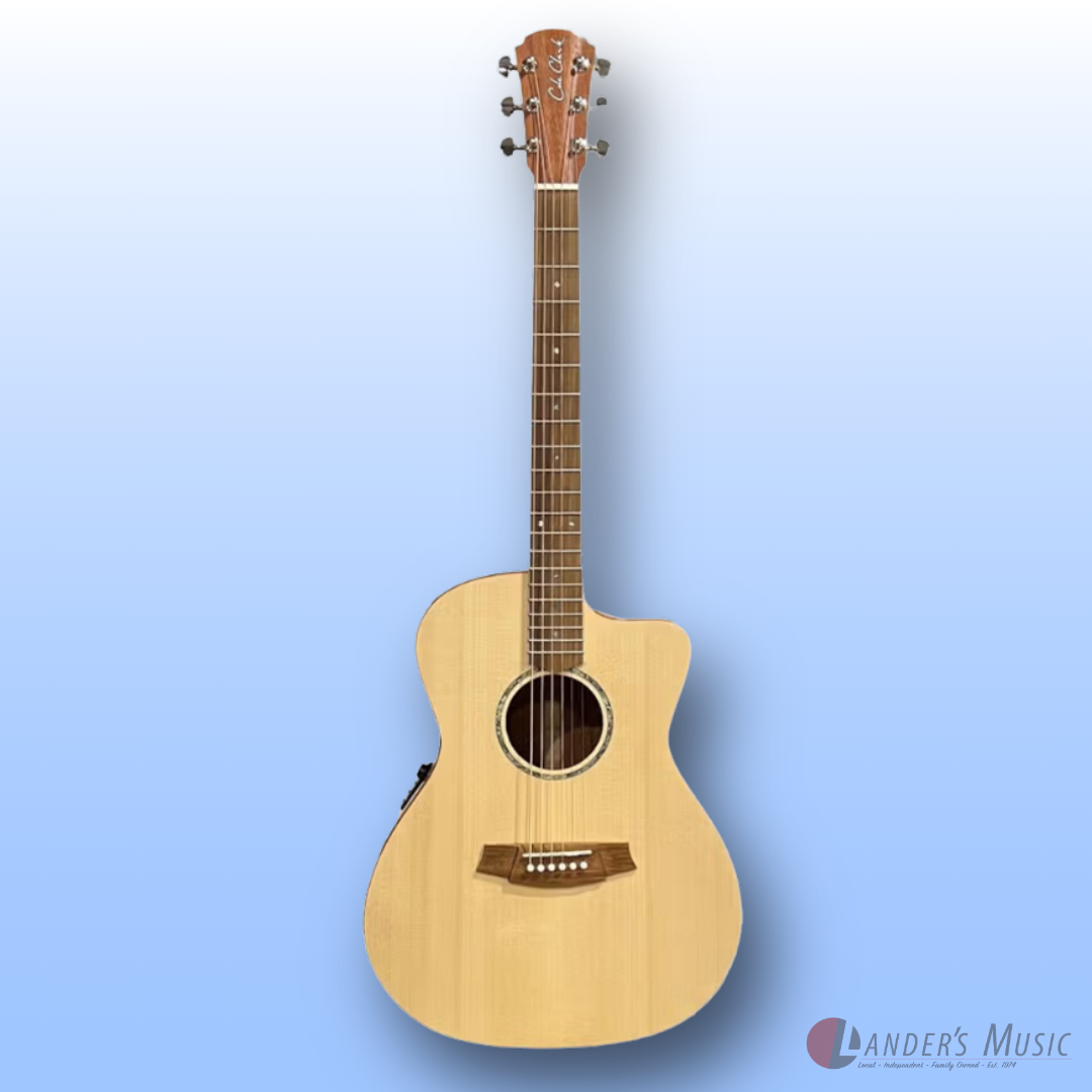 Cole Clark Studio Angel 1 Spruce and Mahogany Electric/Acoustic Guitar with Case