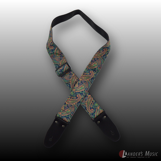 Colonial Leather Paisley Rag Guitar Straps