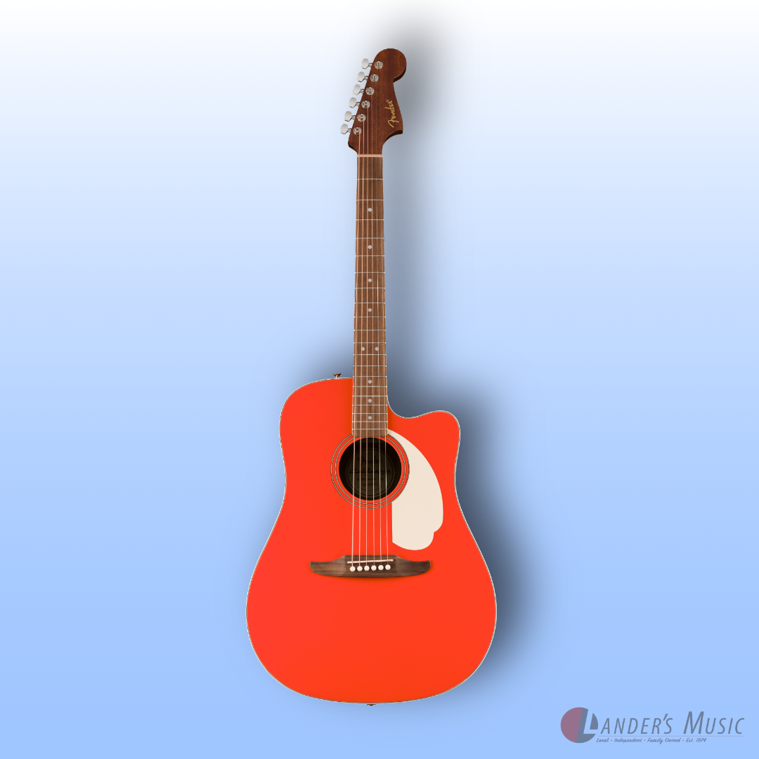 Fender California Standard Redondo Fiesta Red Electric/Acoustic Guitar