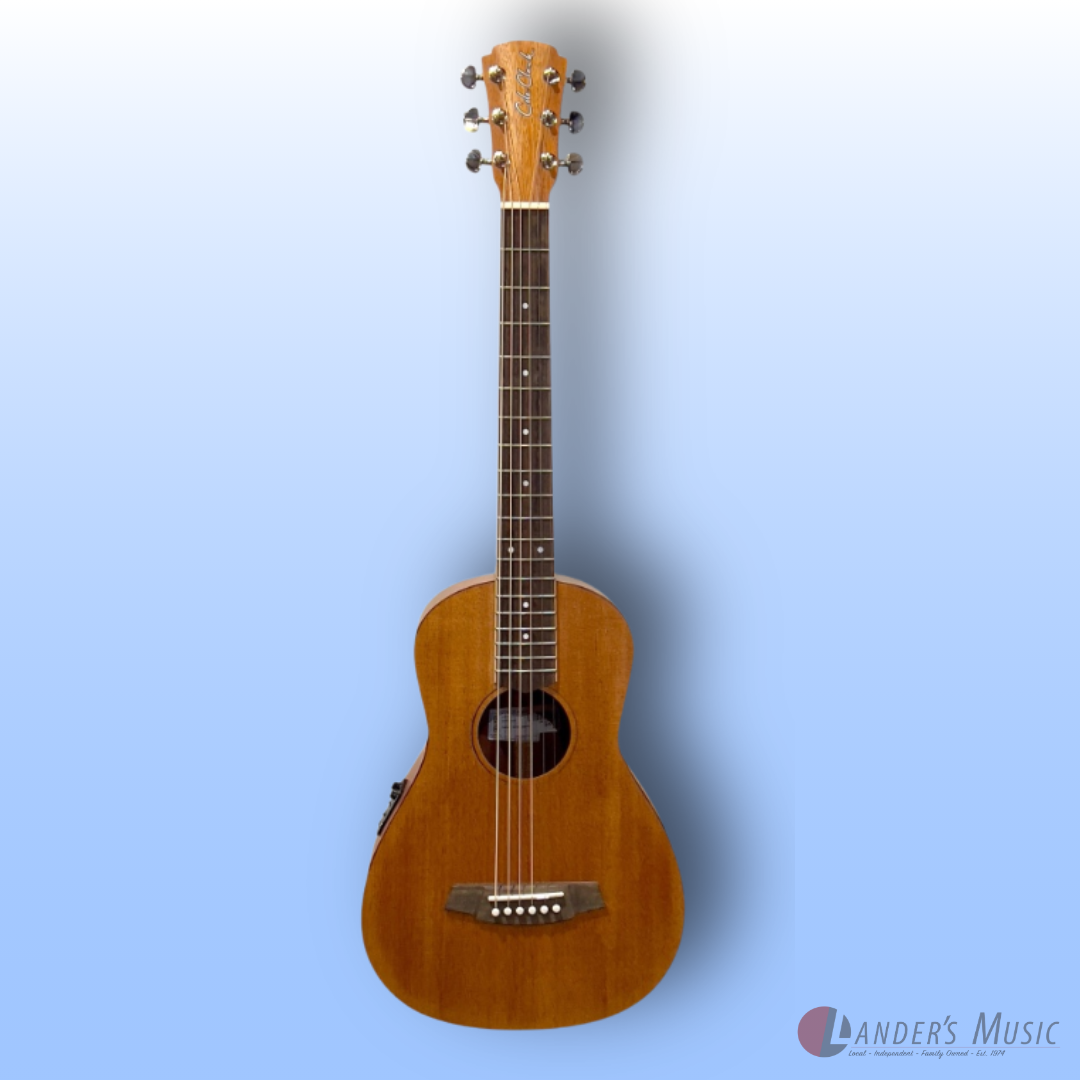 Cole Clark Studio Parlour 1 African Mahogany Acoustic/Electric Guitar with Case