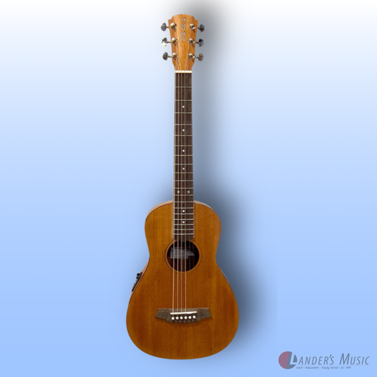 Cole Clark Studio Parlour 1 African Mahogany Acoustic/Electric Guitar with Case
