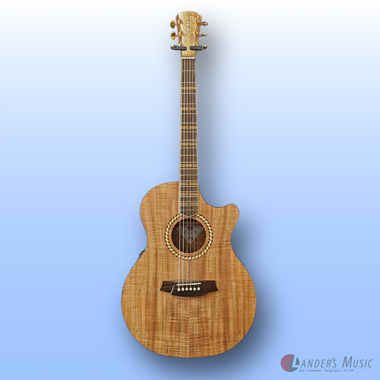 Cole Clark Studio Recording Angel 3 Blackwood Electric/Acoustic Guitar With Case