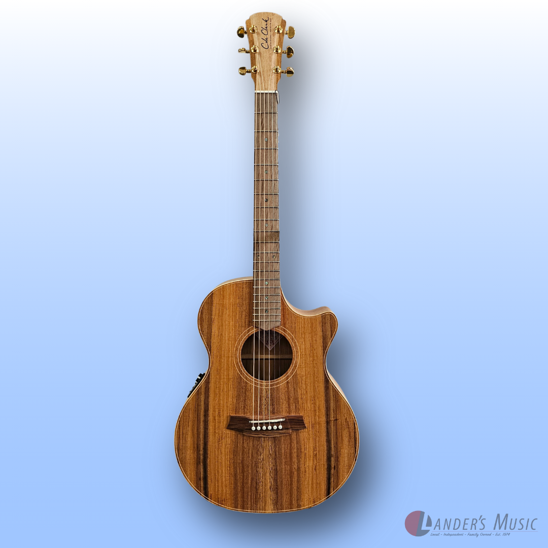 Cole Clark Thinline II Blackwood Electric/Acoustic Guitar with Hard Case